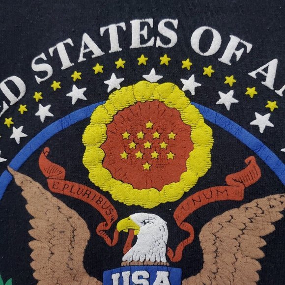 Vintage 90s Operation Desert Storm Sweatshirt Crewneck Size XL Made In USA SEAL - Picture 3 of 8